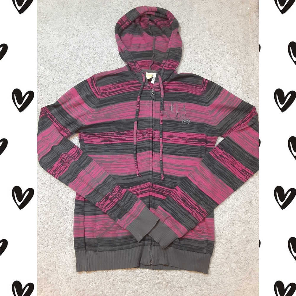Super cute black and pink Billabong hoodie m